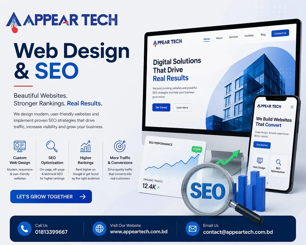 Read more about the article Why Premium Web Design & SEO Drive Corporate Growth | Appear Tech